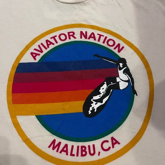 Aviator Nation Malibu Tee - Vintage White - Picture 5 of 8